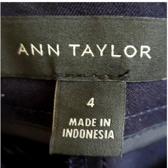 Ann Taylor midnight blue curvy crop pants, 4 - Picture 8 of 12